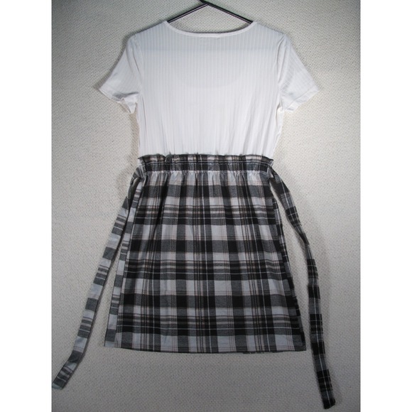 School Girl‎ ULTRA FLIRT Women's Size Medium Layered Look Plaid  Academia Dress - Picture 2 of 11
